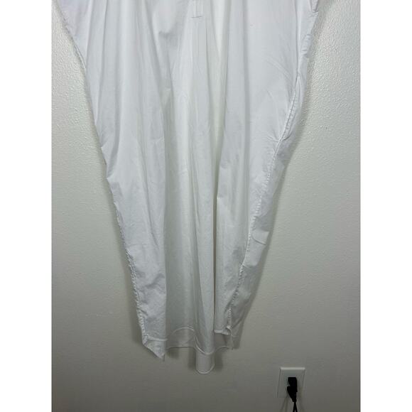 COS Oversized Maxi Shirt Dress White Sz 8 Minimal - Picture 4 of 7